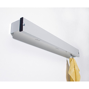 Garderobenbank mit Aluleisten, mit Schuhrost, Stahl/Alu, TxH 350x450 mm, Länge 1500 mm, RAL 7016