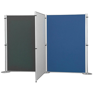 Raumteiler, Stellwandsystem, Wandelement, BxH 1200x2000 mm, Stoff grau