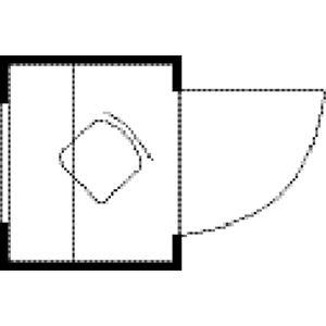 Baucontainer, Mehrzweckbox, verzinkt, inkl. Tür, Schiebefenster, Schreibablage, Stahlrohrstuhl, fertig montiert, BxTxH 1400x1250x2425 mm