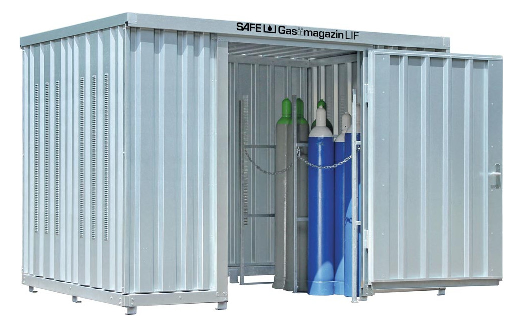 Gasflaschenlager, Gasflaschencontainer, Safe-Gasmagazin