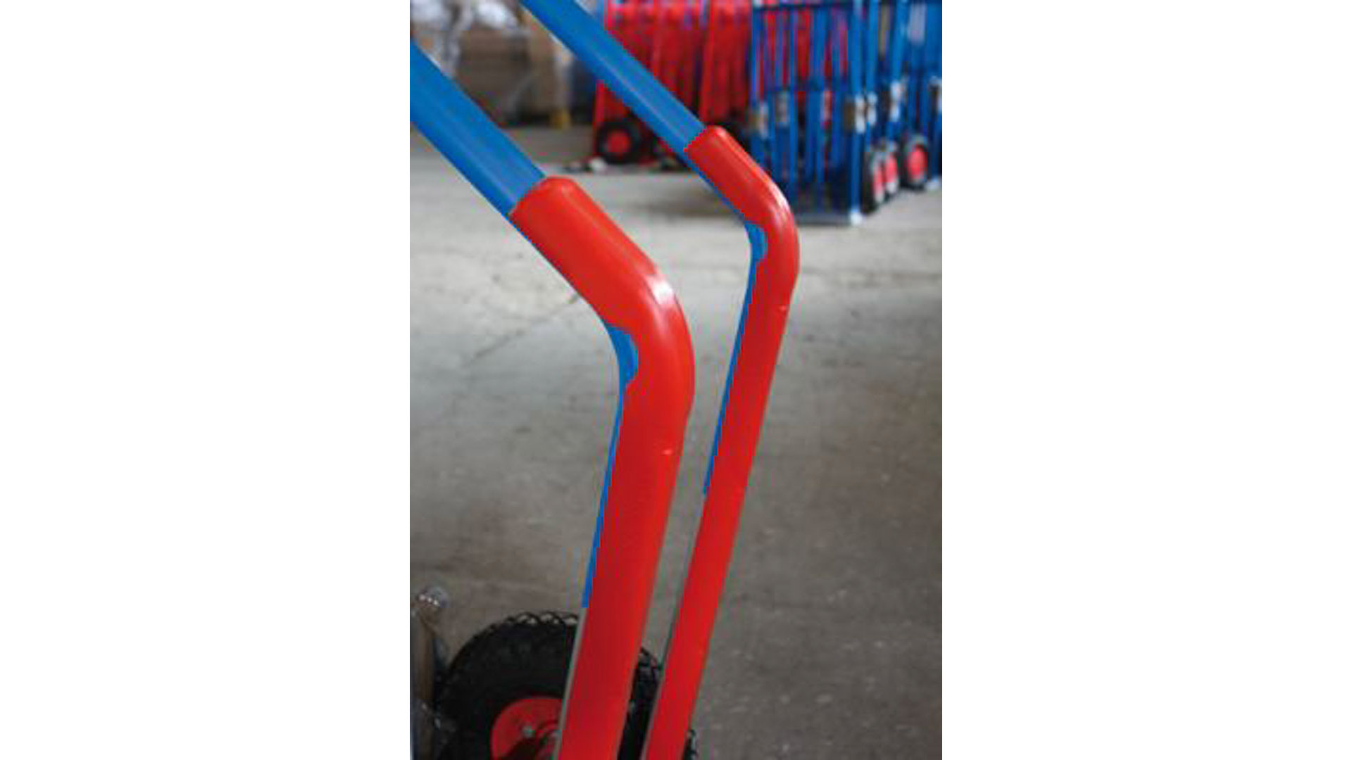 Sackkarre, Stahlrohrkarre - 250 kg Traglast - Schaufelmaß: 320 x 250 mm - Luftbereifung