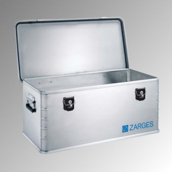 Zarges Box, Lagerbox, Alu Kiste - Aluminium - 81 l - Höhe 330 mm - Breite 800 mm - Tiefe 400 mm - Transportkiste