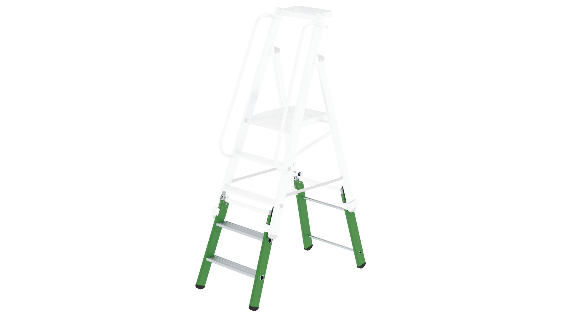 Verlängerung für Plattformleiter plus 2 Stufen, Arbeitshöhe 3,15 m