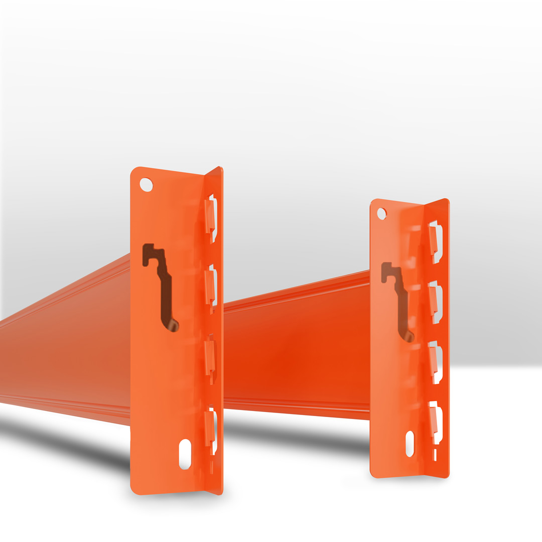 Palettenregal ARTUS - Anbaufeld - Breite 198,5 cm - Höhe 250 cm - Tiefe 110 cm - 2 Träger Ebenen