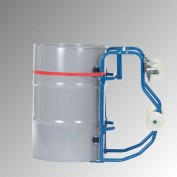 Fetra - Fasskipper für 200 l Fässer - Tragkraft 250 kg - fahrbar - Hebelstange - Stahlrollen