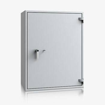 Massiver Wertschutzschrank, Tresor, Safe, VdS Klasse 0/N, 2 Fachböden, feuerhemmend, definierter Einbruchschutz, 1.120 x 870 x 495 mm (HxBxT)