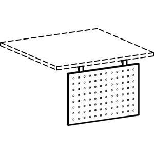 Schreibtisch-Sichtblende