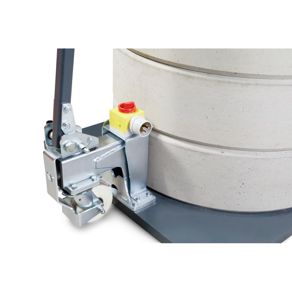 Kranfahrwerk (3-Rad-Ausführung), mit Deichsel und Kupplung