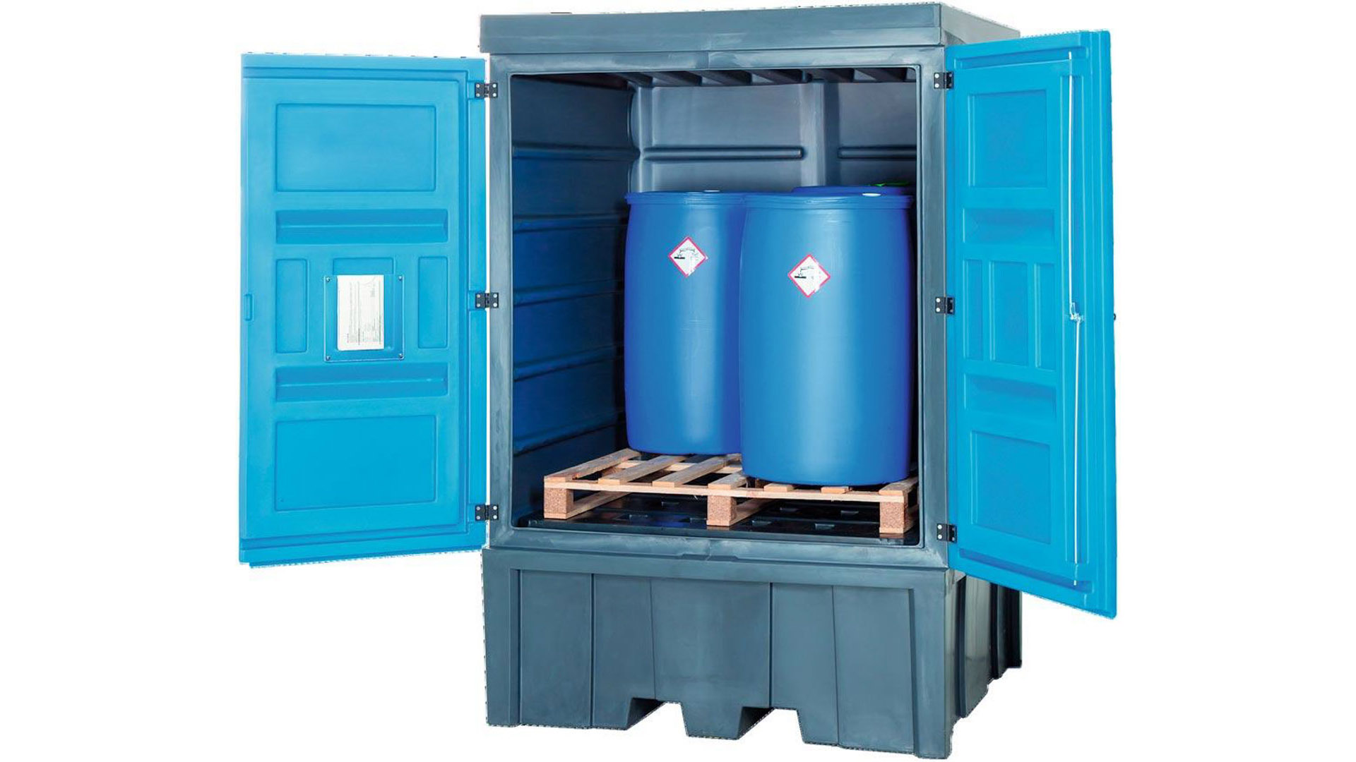 Gefahrstoff-Depot aus Polyethylen