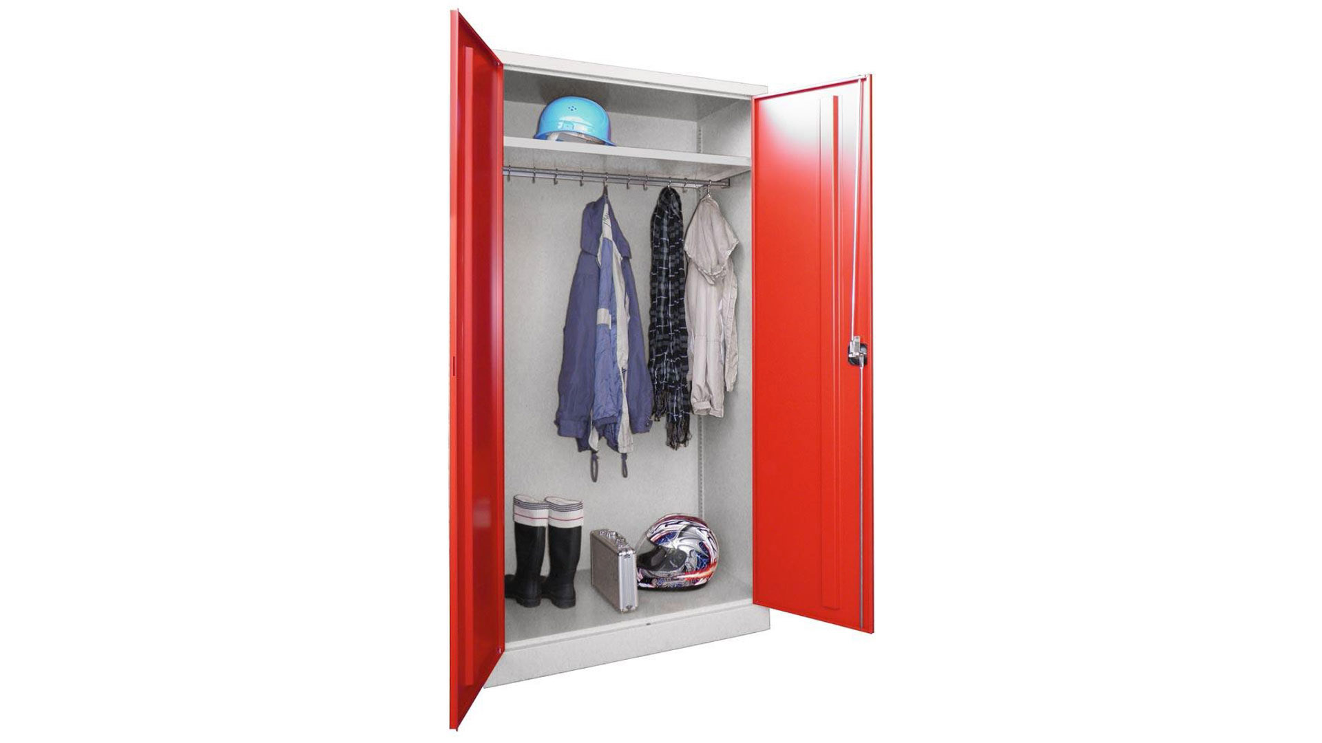 Spind - Garderobenschrank, Breite 100 cm, Höhe 195 cm, Tiefe 50 cm, 1 Abteil(e)