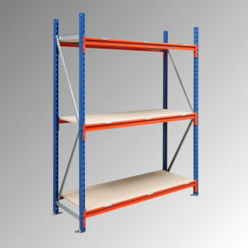 Weitspannregal EMMA - Breite: 150 cm - Tiefe: 60 cm - Höhe: 200 cm - 3 Böden - Grundfeld