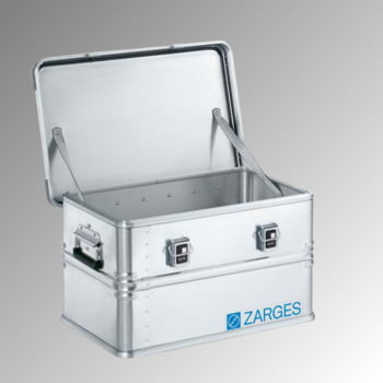 ZARGES Universalkiste K 470 - 60 l, Lagerbox, Alu Kiste - Breite 600 mm - Höhe 340 mm - Tiefe 400 mm - Aluminiumkiste