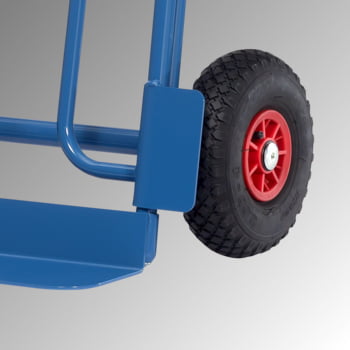 Sackkarre, Stahlrohrkarre - Tragkraft 350 kg - Schaufelmaß (BxL) 450 x 150 mm - Luftbereifung