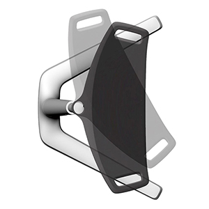 Stehhilfe mit schwenkbarer Sitzfläche, Sitz Höhe 620-850 mm, Sitz PU-Schaum, blau