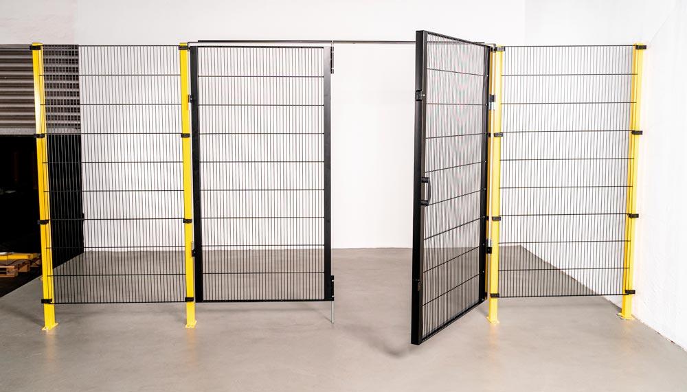 Doppelflügeltür für Trennwandschutzgitter