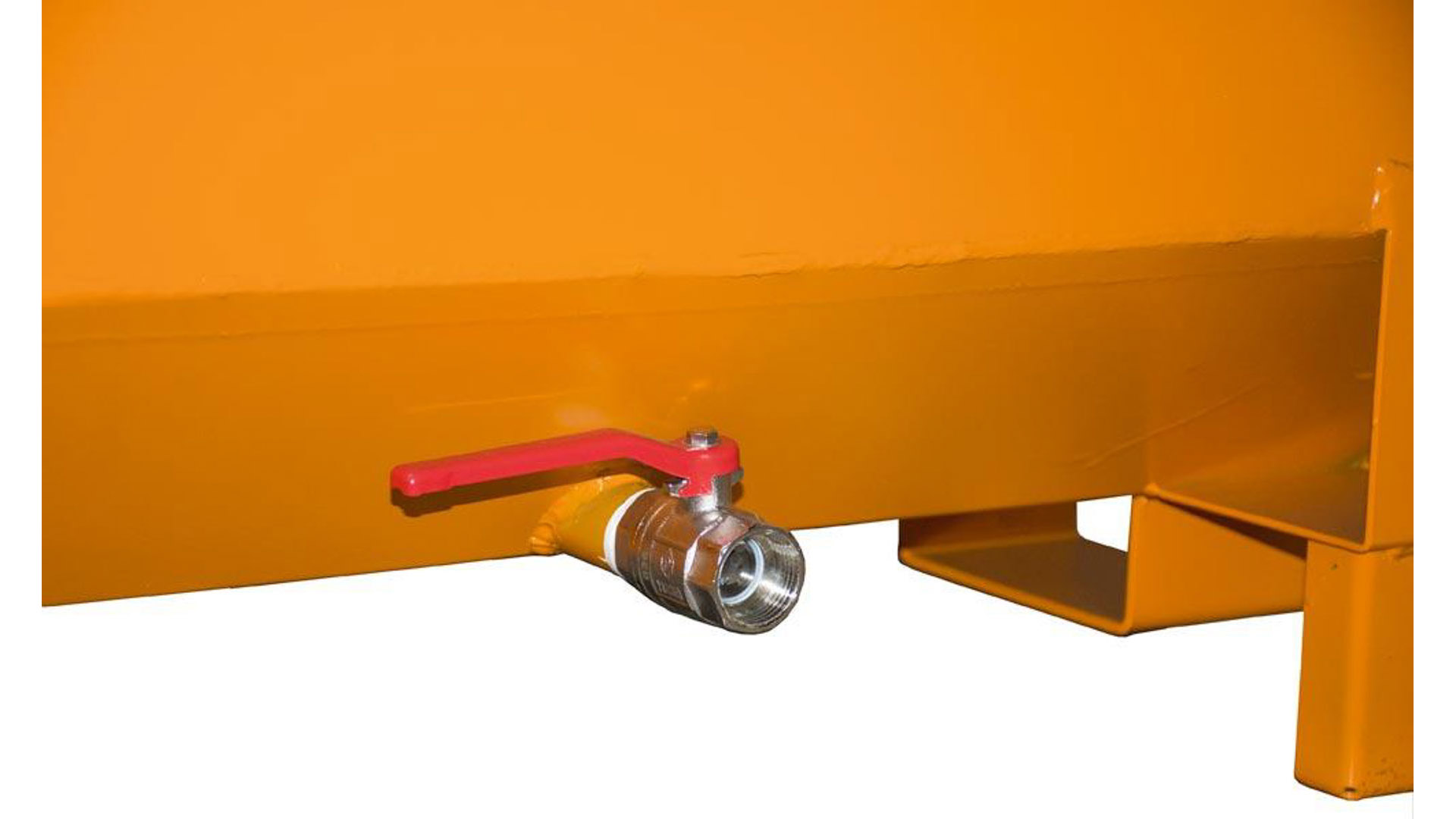 Stapelbehälter, Spänebehälter - 3-fach stapelbar - Volumen 300 l - Traglast 500 kg - 800 x 840 x 620 mm (HxBxT) - gelborange