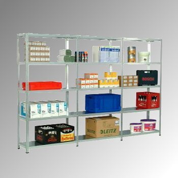 Fachbodenregal - Grundregal - 250 kg - 3.000 x 1.285 x 400 mm (HxBxT) - Schraubregal RUDI