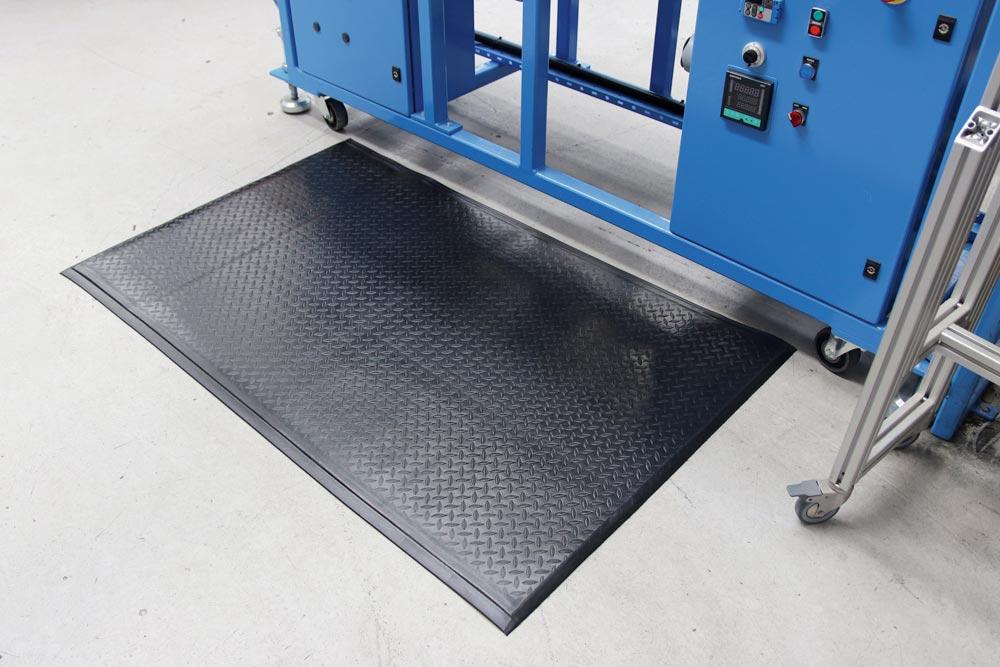 Arbeitsplatzmatte, Anti-Ermüdungsmatte, B 900 mm, Schaumstoff, schwarz, lfm.(Bestellung 1 mtr = 1 Stück)