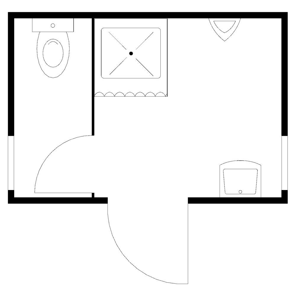 WC-/Duschcontainer, Baucontainer, BxTxH 3050x2170x2500 mm, Duschkabine, Waschbecken, WC, Urinal, Bodenbelastung 500 kg/qm, RAL 9002 grauweiß