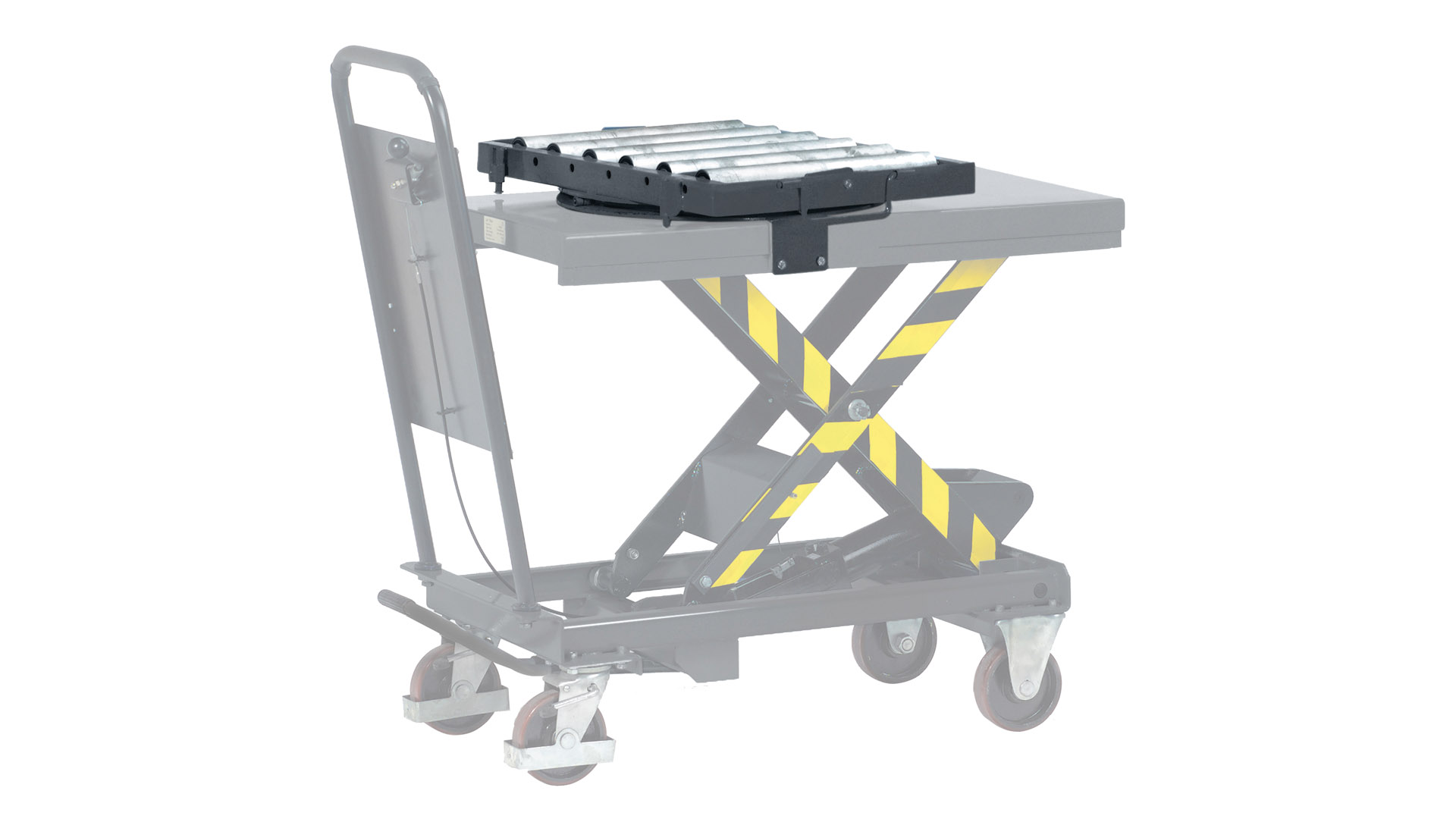 Rollenbahn für Scherenhubtisch