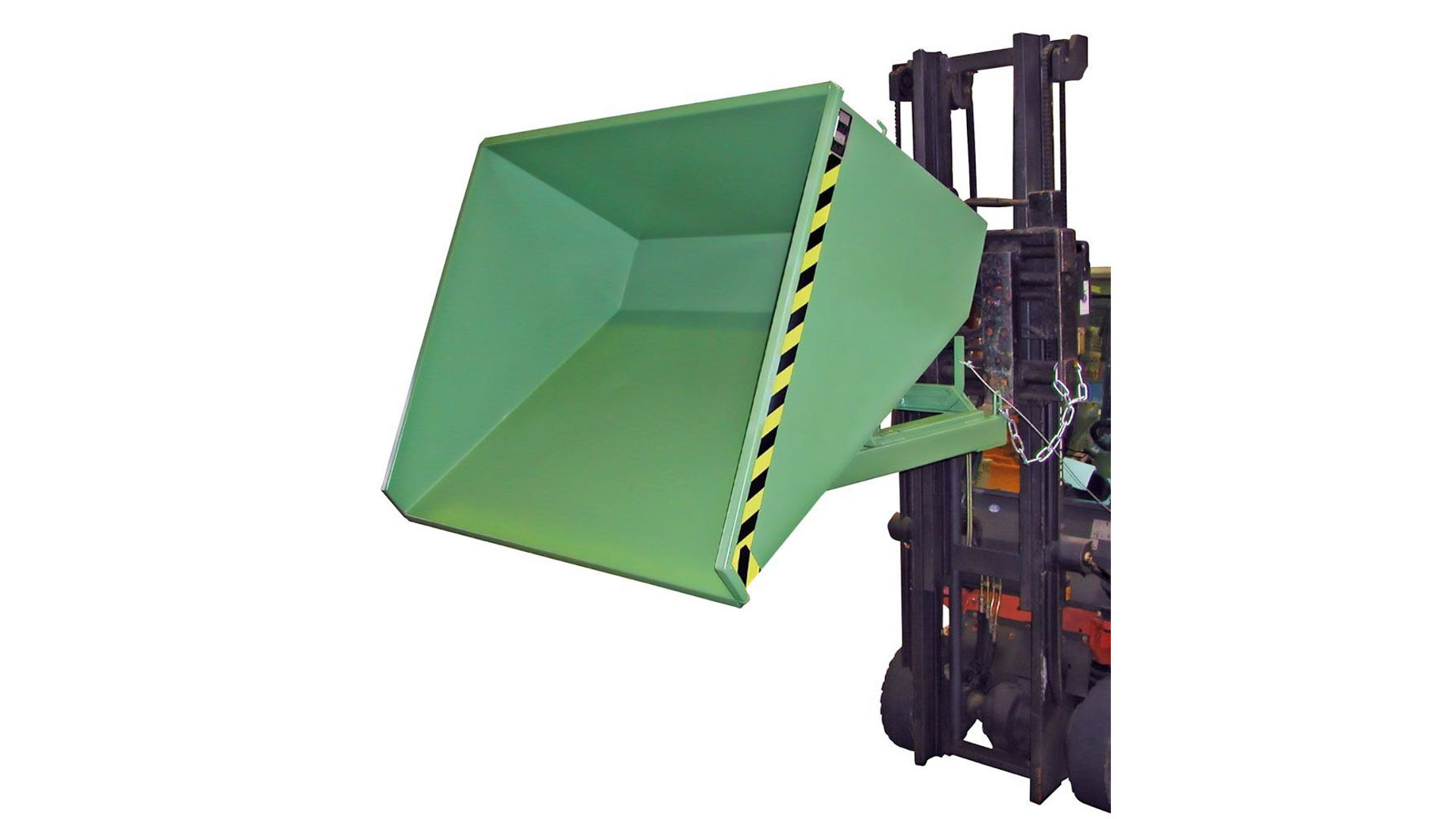 Kippbehälter - Abrollsystem - Volumen 2.100 l - Traglast 1.500 kg - 1.095 x 1.870 x 1.720 mm (HxBxT) - verzinkt