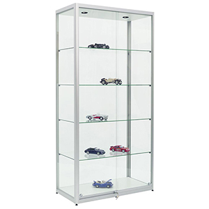 Standvitrine mit Schiebetüren