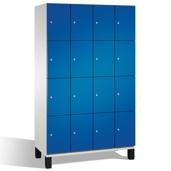 Fächerschrank, Breite 120 cm, Höhe 198 cm, Tiefe 52,5 cm, 16 Fächer
