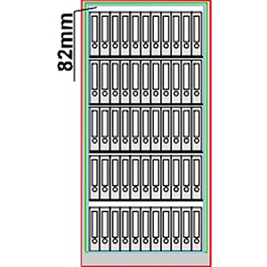 Feuergeschützter Stahlschrank, Sicherheitsstufe S1, BxTxH 950x500x1950 mm, Volumen 647 l, 4 Böden, 2-türig, RAL 7035 lichtgrau