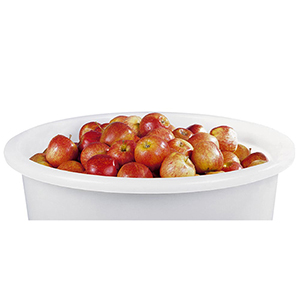 Eimer, HDPE natur, Stahlbügel, Volumen 30 l, Durchm.xHöhe 380x420 mm, VE 2 Stück