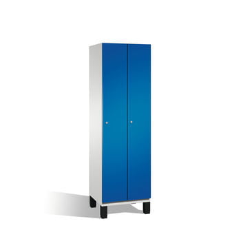 Spind, Breite 80 cm, Höhe 198 cm, Tiefe 52,5 cm, 2 Abteile