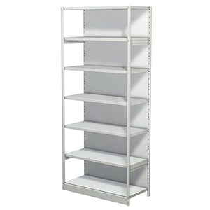 Aktenregal, Büroregal - Steckregal mit Rückwand