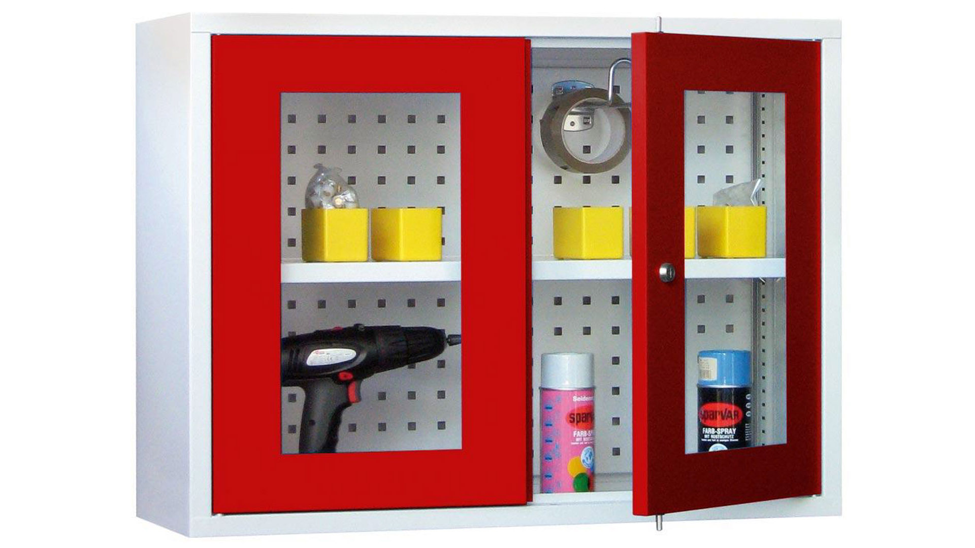 Hängeschrank aus Stahl