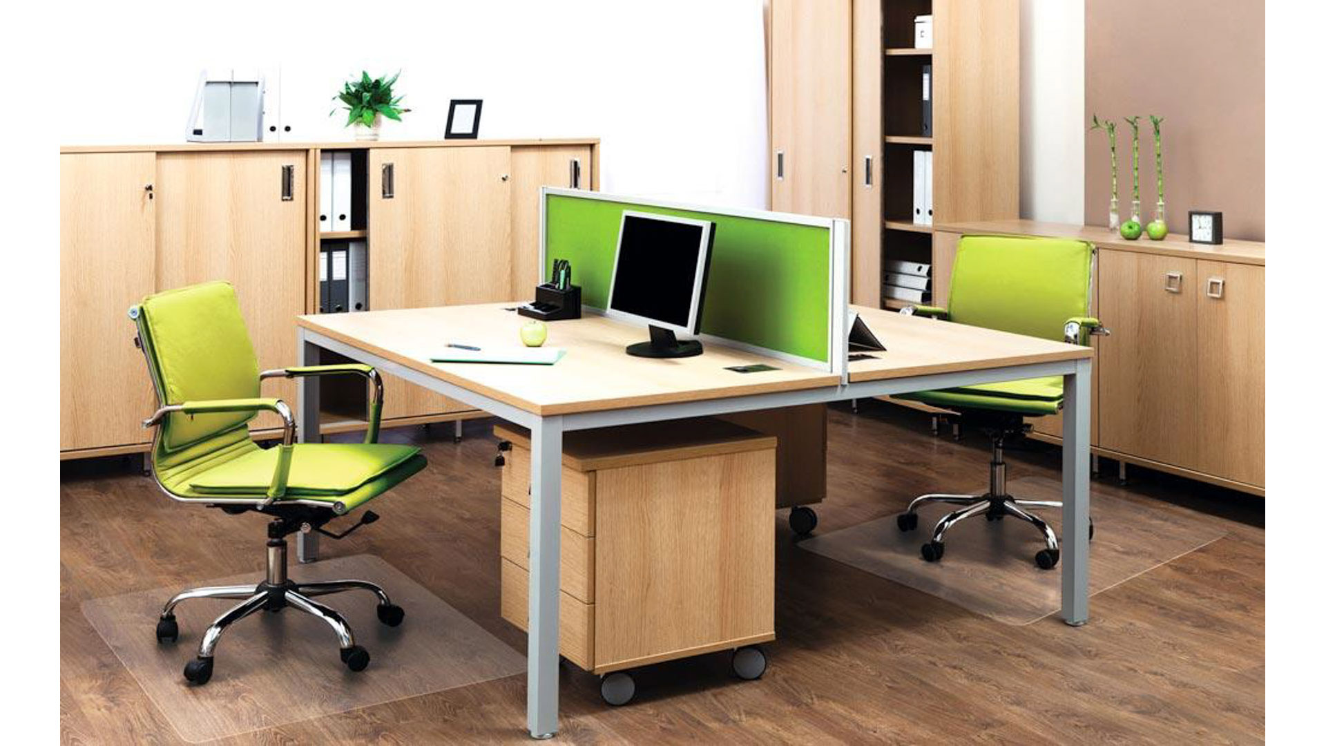 Bodenschutzmatte, Vinyl, BxT 1340x1150 mm, transparent, für Hartböden