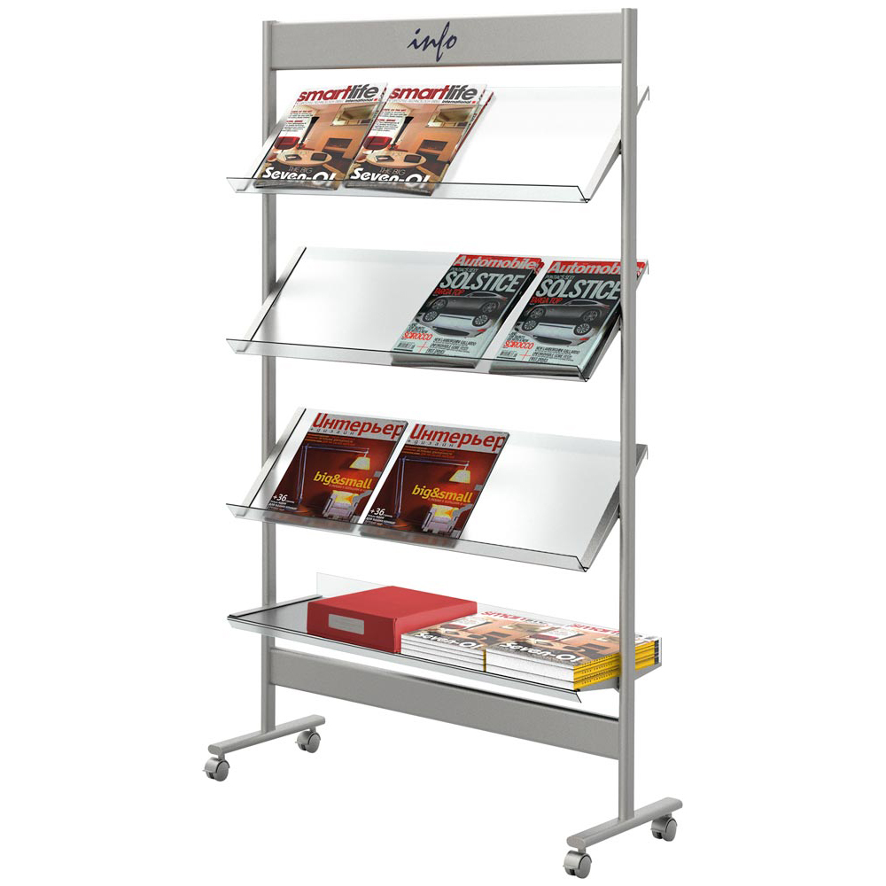 Prospektregal aus Stahl