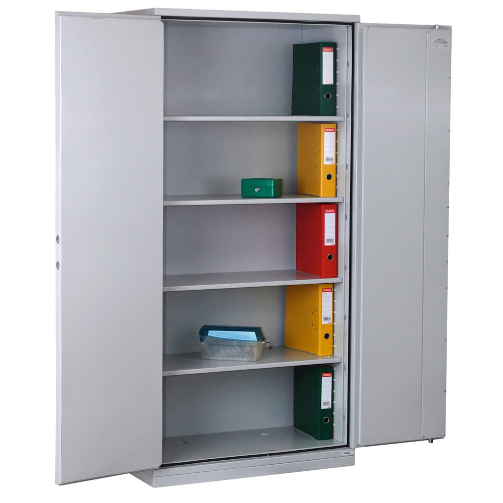 Aktenschrank mit Flügeltüren, feuergeschützt, Büroschrank