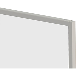 Moderationswand Economy, magnethaftend weiß, Moderationsfläche BxH 1200x1500 mm, Gesamthöhe 1960 mm