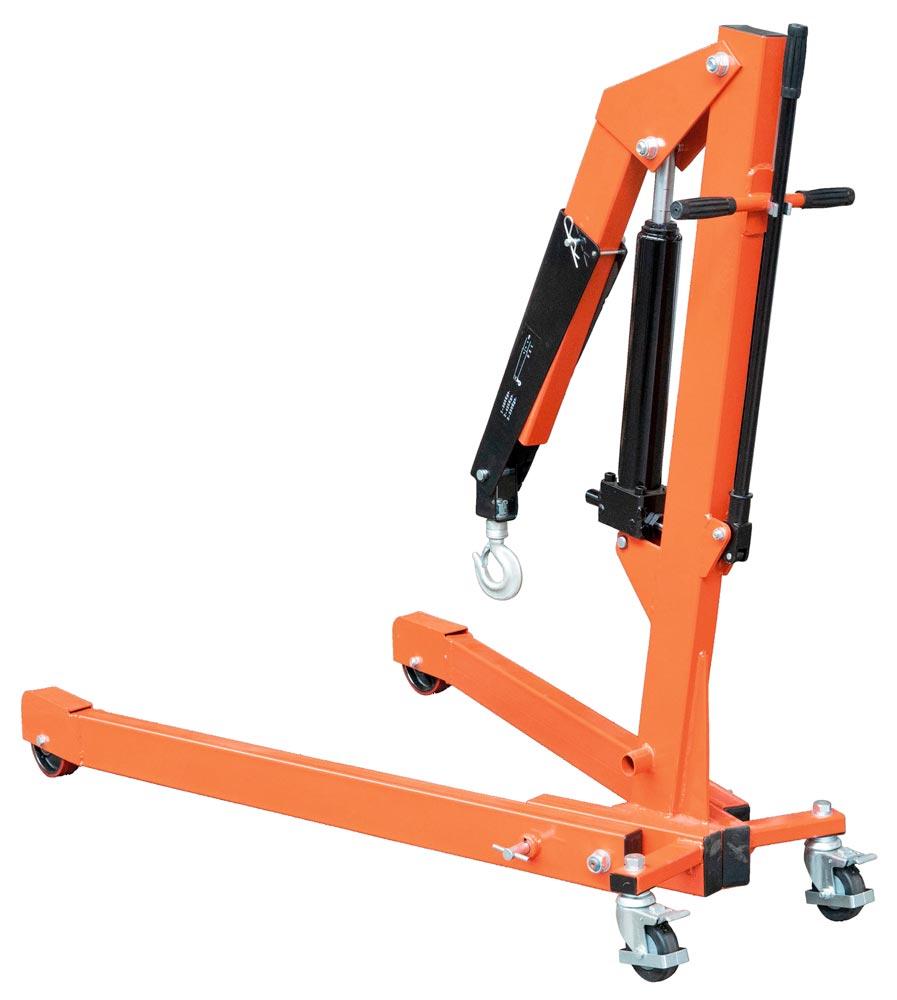 Werkstattkran mit gespreiztem Fahrwerk