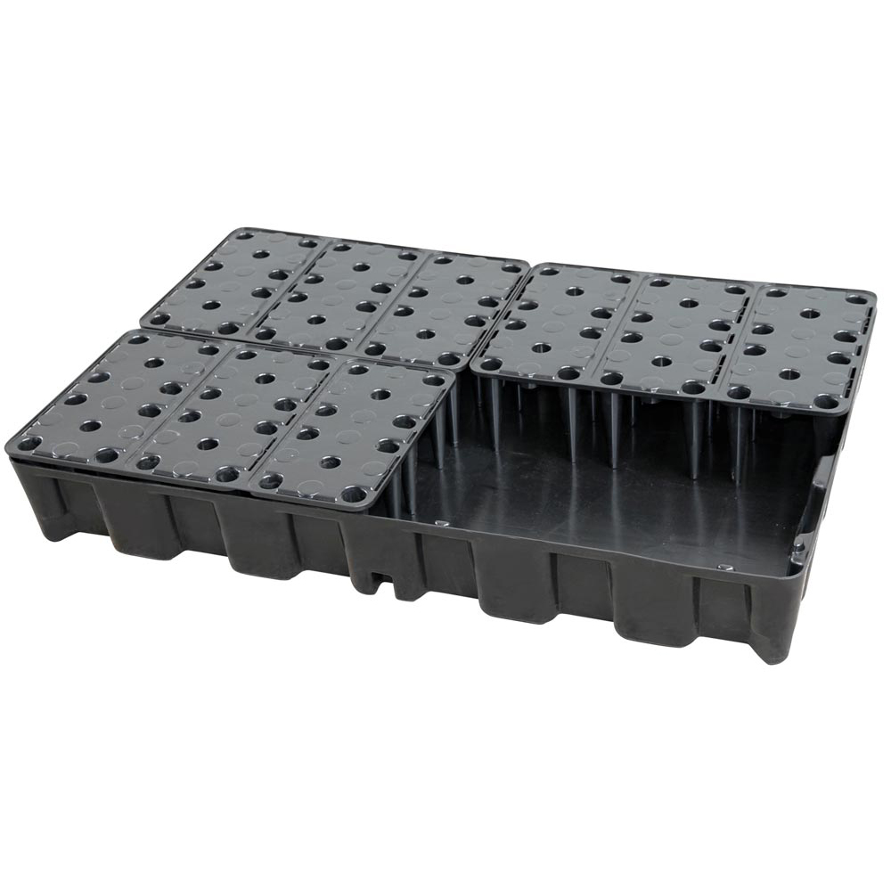 PE-Auffangwanne mit PE-Rost