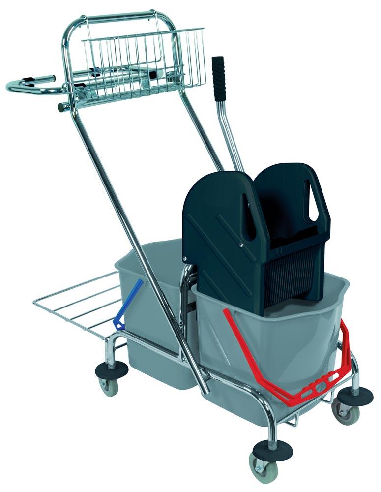 Reinigungswagen, Putzwagen, Doppelfahreimer,  Clean Trolley