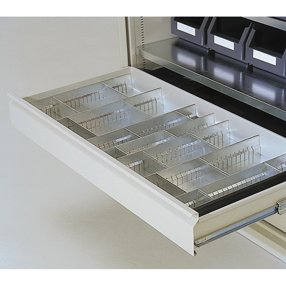 Schubladeneinteilung für Großraumschränke: Feinblech-Set