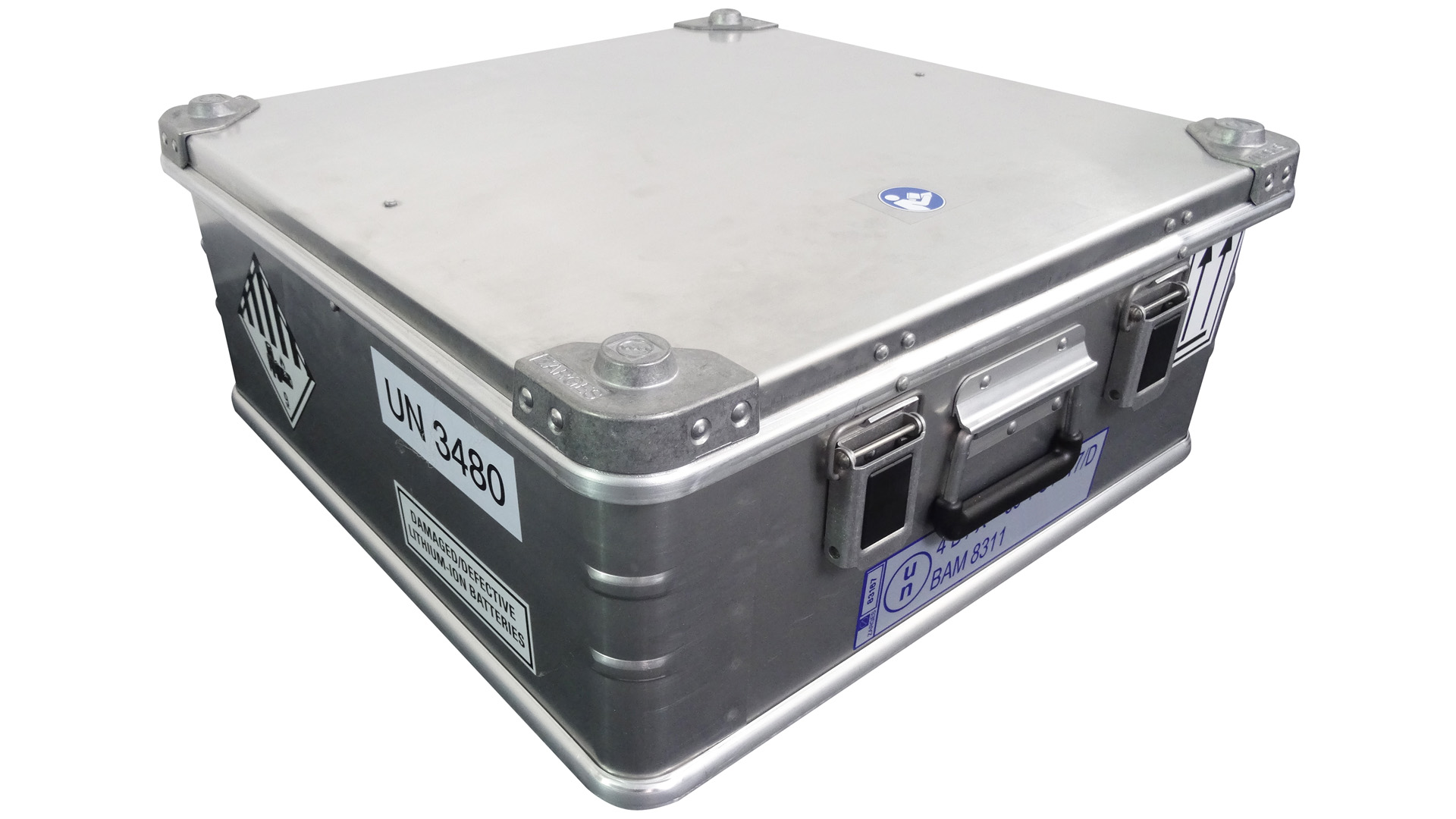 Lagerbox, Aluminium-Transportbox für Akkus, Alu Kiste