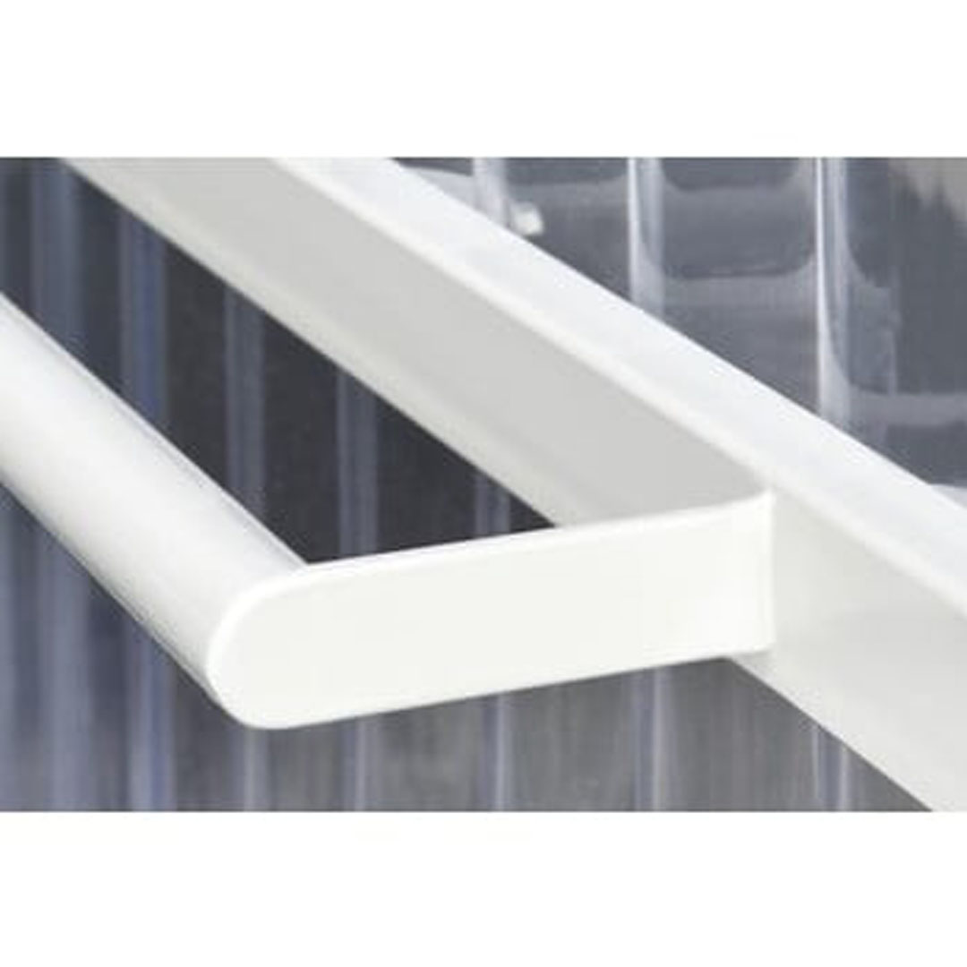 Raucherunterstand, Flachdach, für 2-3 Personen, grauweiß, Stahl/PVC, 2.360 x 1.720 x 1.580 mm (HxBxT), Bausatz