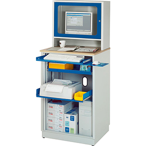 PC Schrank, EDV-Schrank mit Monitorgehäuse für Flachbildschirm (T300 mm)