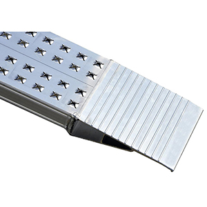 Leichte Auffahrrampe, Aluminium, Traglast 340 kg/Paar, LxB 1960x200 mm, Preis je Paar