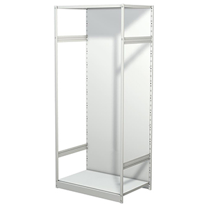 Aktenregal, Büroregal - Steckregal mit Rückwand