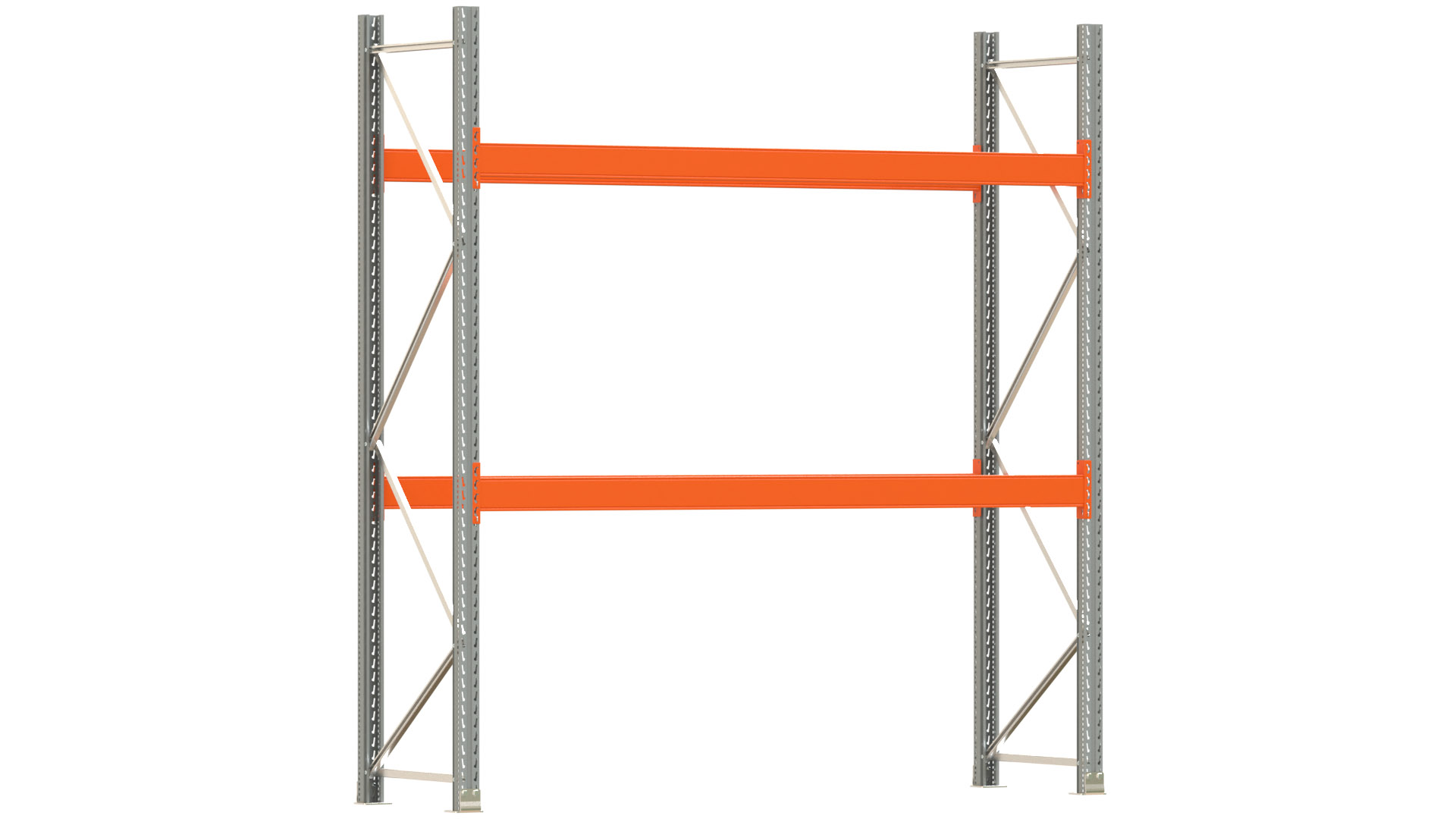 Palettenregal ARTUS - Breite 287 cm - Höhe 300 cm - Tiefe 80 cm - Fachlast 3000 kg - 6 Palettenstellplätze