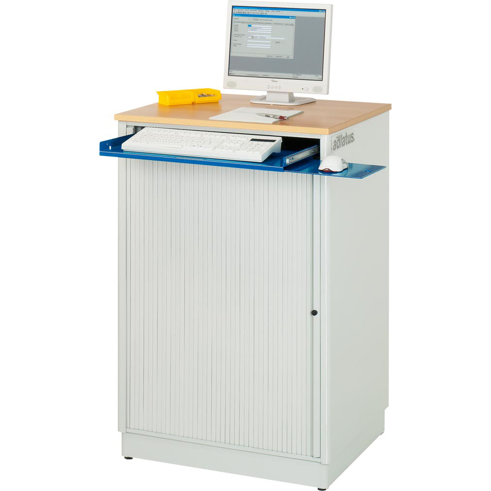 PC Schrank, EDV-Schrank ohne Monitorgehäuse, stationär BxTxH 720x660x1100 mm, RAL 7035/5010