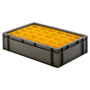 Einsatzkasten, Polystyrol, BxTxH 108x54x63 mm, Farbe grün, VE 50 Stück