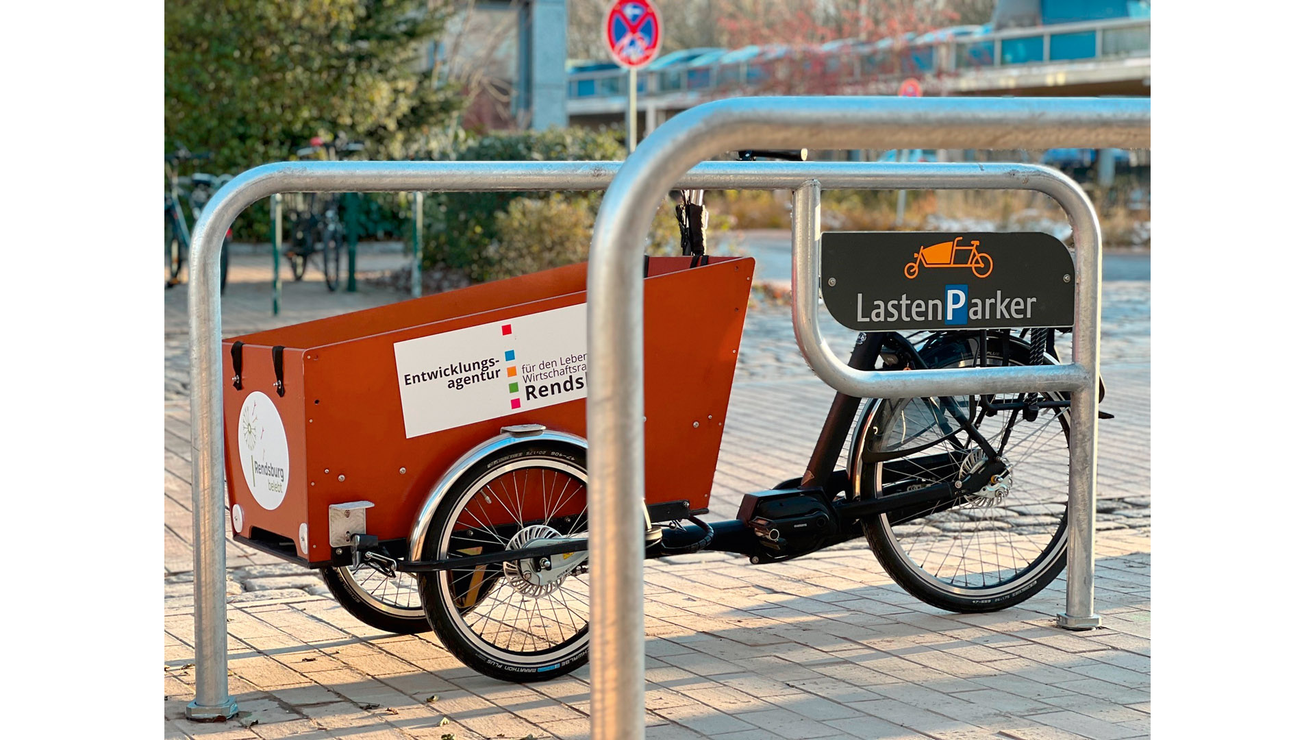 Fahrradbügel, Anlehnbügel - für 2 Fahrräder - Breite: 210 cm - verzinkt