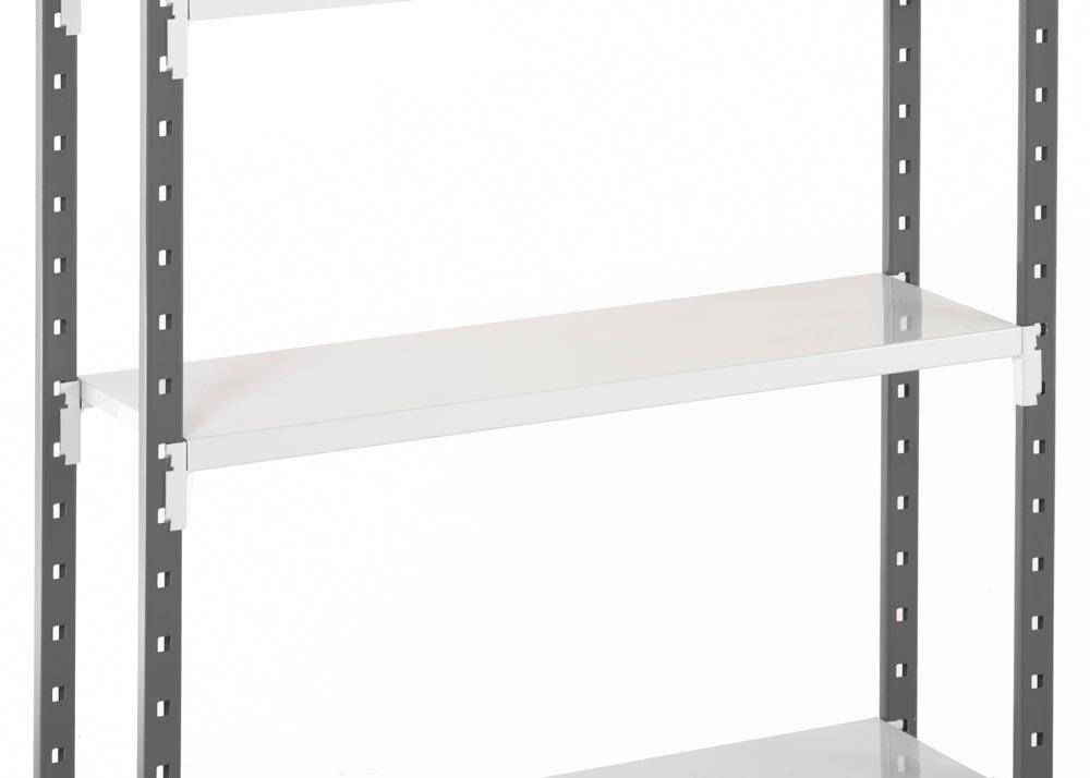 Vollblechboden, Traglast 120 kg, Regalbreite 1000 mm, BxT 1000x400 mm